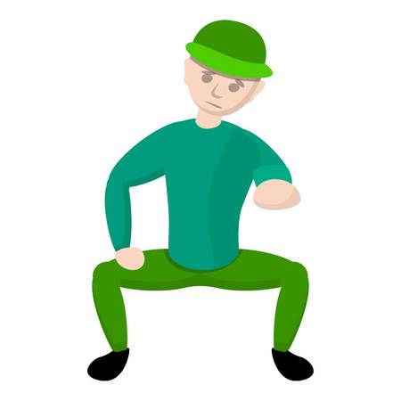 Break dance spider move icon. Cartoon of break dance spider move vector icon for web design isolated on white backgroundのイラスト素材