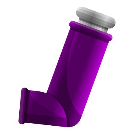 Inhaler icon. Cartoon of inhaler vector icon for web design isolated on white backgroundのイラスト素材