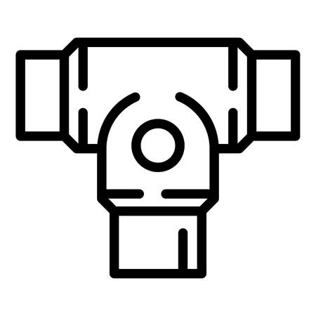 Rigid clamp icon. Outline rigid clamp vector icon for web design isolated on white backgroundのイラスト素材