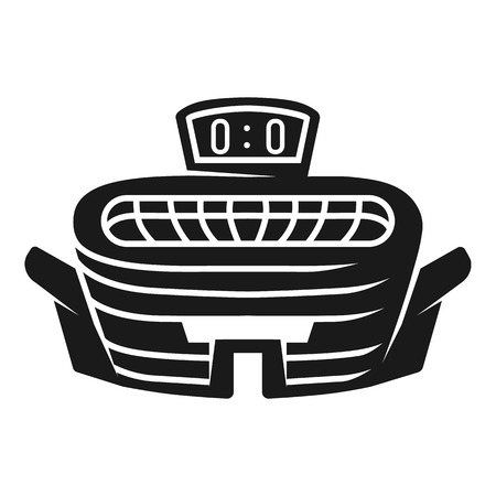 Outdoor stadium icon. Simple illustration of outdoor stadium vector icon for web design isolated on white backgroundのイラスト素材