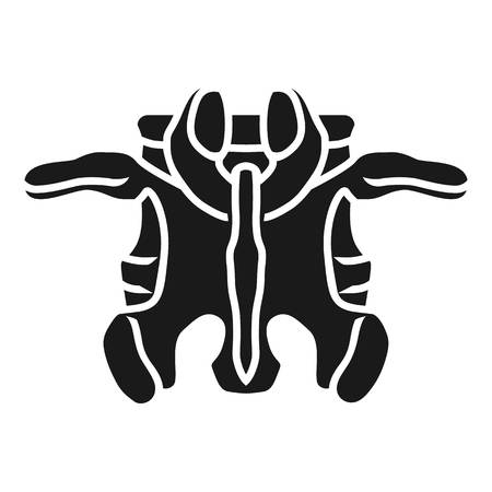 Spine basin icon. Simple illustration of spine basin vector icon for web design isolated on white backgroundのイラスト素材
