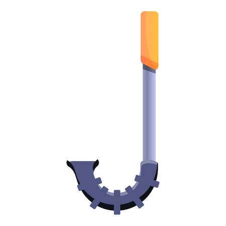 Underwater air pipe icon. Cartoon of underwater air pipe vector icon for web design isolated on white backgroundのイラスト素材