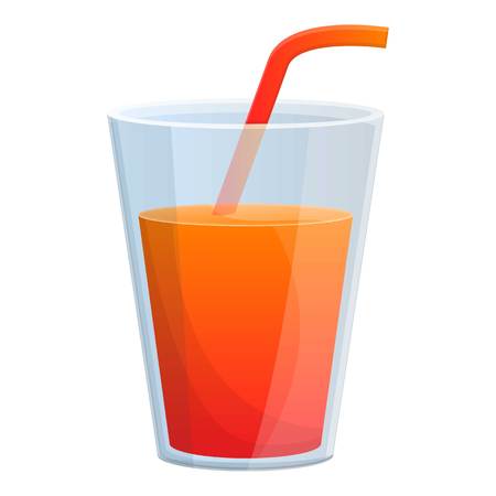 Margarita cocktail icon. Cartoon of margarita cocktail vector icon for web design isolated on white backgroundのイラスト素材