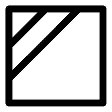 Shade dry icon. Outline shade dry vector icon for web design isolated on white backgroundのイラスト素材