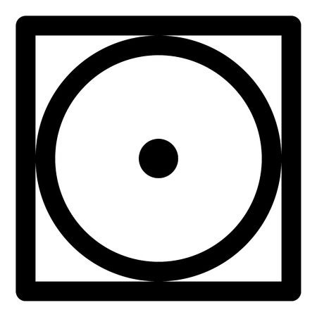 Tumble dry low temperature icon. Outline tumble dry low temperature vector icon for web design isolated on white backgroundのイラスト素材
