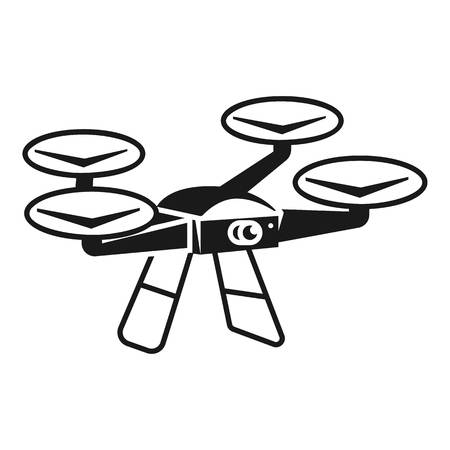 Classic drone icon. Simple illustration of classic drone vector icon for web design isolated on white backgroundのイラスト素材