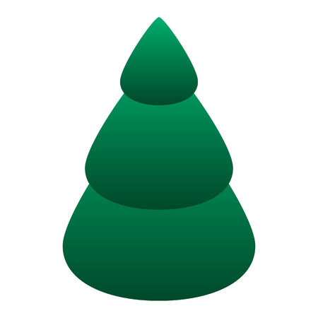 Fir tree icon. Isometric of fir tree vector icon for web design isolated on white backgroundのイラスト素材