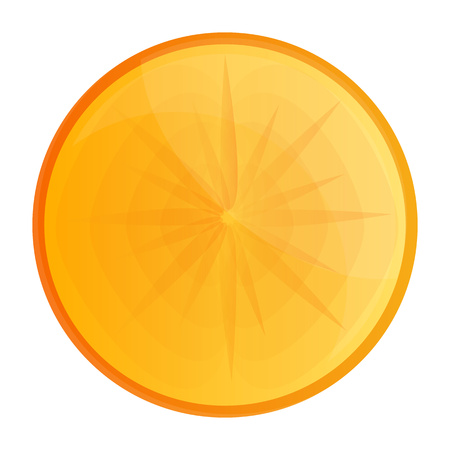 Fresh vitamin persimmon icon. Cartoon of fresh vitamin persimmon vector icon for web design isolated on white backgroundのイラスト素材