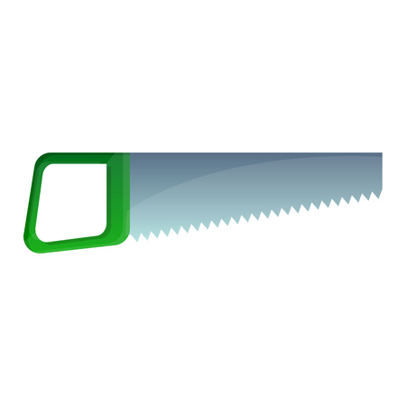 Saw icon. Cartoon of saw vector icon for web design isolated on white backgroundのイラスト素材