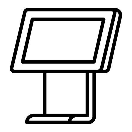 Light box icon. Outline light box vector icon for web design isolated on white backgroundのイラスト素材
