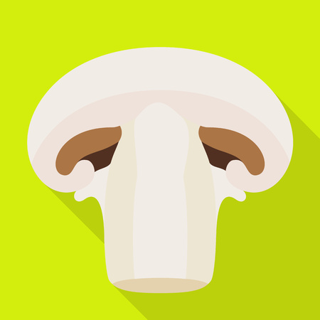 Cutted champignon icon. Flat illustration of cutted champignon vector icon for web designのイラスト素材