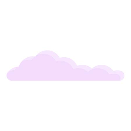 Sunset cloud icon. Cartoon of sunset cloud vector icon for web design isolated on white backgroundのイラスト素材