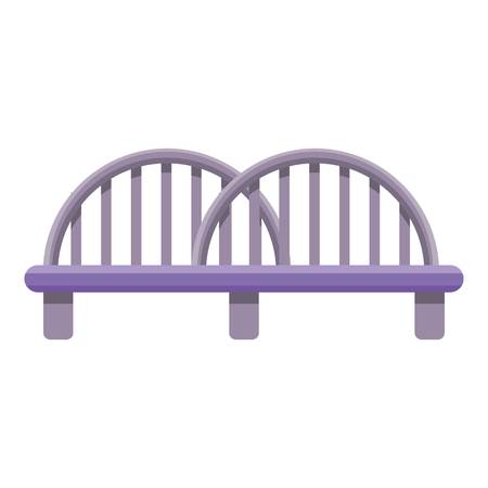 Traffic bridge icon. Cartoon of traffic bridge vector icon for web design isolated on white backgroundのイラスト素材