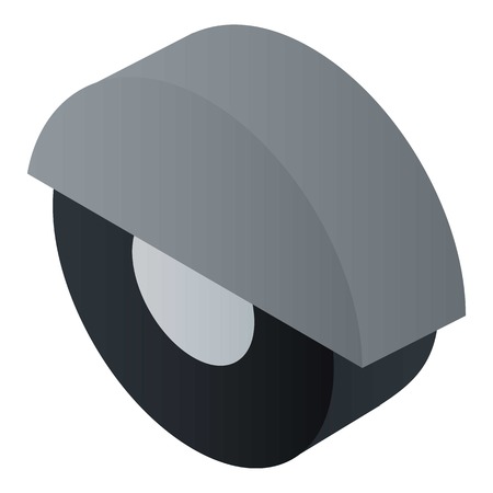 Scaffold wheel icon. Isometric of scaffold wheel vector icon for web design isolated on white backgroundのイラスト素材
