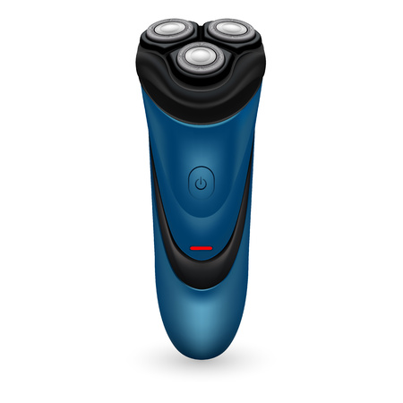 Man shaver icon. Realistic illustration of man shaver vector icon for web design isolated on white backgroundのイラスト素材