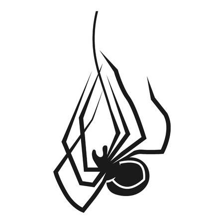 Death spider icon. Simple illustration of death spider vector icon for web design isolated on white backgroundのイラスト素材