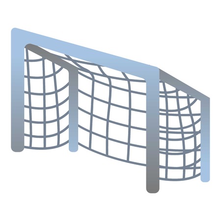 Kid playground soccer gate icon. Cartoon of kid playground soccer gate vector icon for web design isolated on white backgroundのイラスト素材