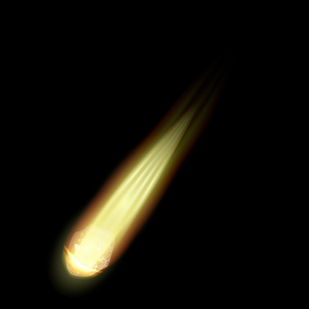 Meteorite icon. Realistic illustration of meteorite vector icon for web designのイラスト素材