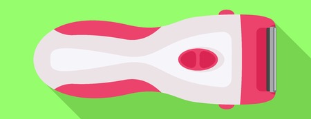 Electric woman razor icon. Flat illustration of electric woman razor vector icon for web designのイラスト素材