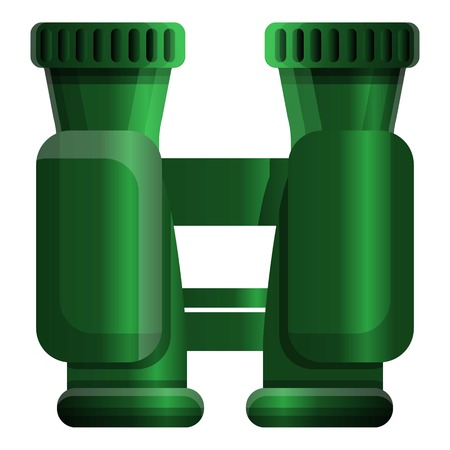 Hunter binocular icon. Cartoon of hunter binocular vector icon for web design isolated on white backgroundのイラスト素材