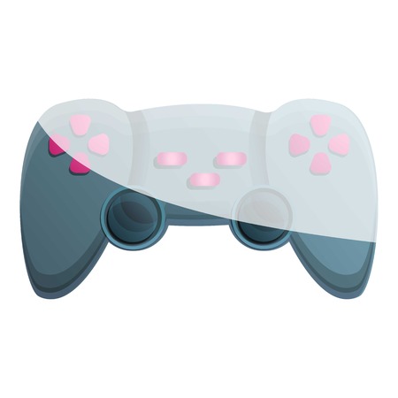 Console joystick icon. Cartoon of console joystick vector icon for web design isolated on white backgroundのイラスト素材