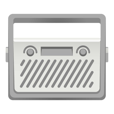 Steel radio icon. Cartoon of steel radio vector icon for web design isolated on white backgroundのイラスト素材