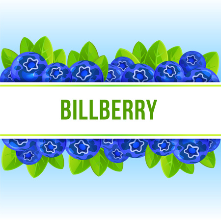 Billberry concept background. Cartoon illustration of billberry vector concept background for web designのイラスト素材