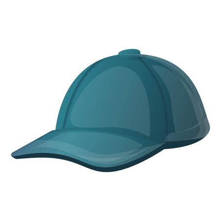 Baseball cap icon. Cartoon of baseball cap vector icon for web design isolated on white backgroundのイラスト素材