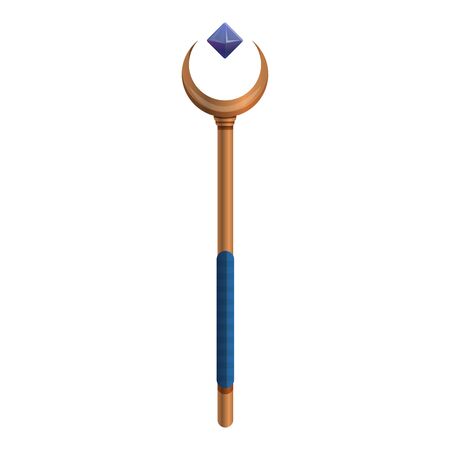 Magic stick icon. Cartoon of magic stick vector icon for web design isolated on white backgroundのイラスト素材