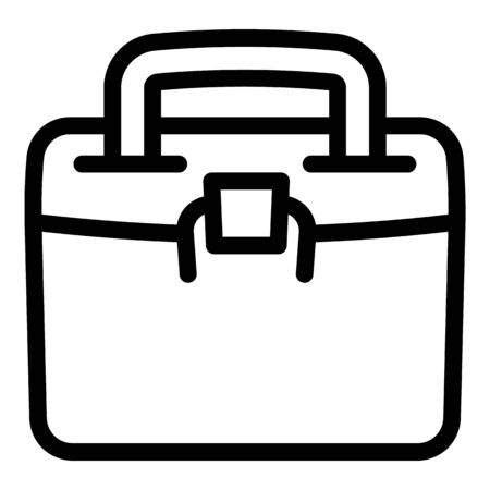 School lunchbox icon. Outline school lunchbox icon for web design isolated on white backgroundの写真素材