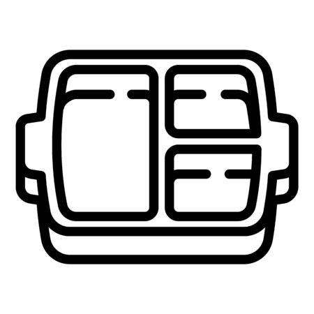 Student lunch box icon. Outline student lunch box icon for web design isolated on white backgroundの写真素材