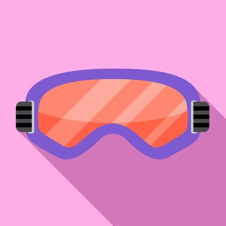 Ski goggles icon. Flat illustration of ski goggles icon for web designの写真素材