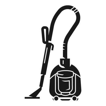 House vacuum cleaner icon. Simple illustration of house vacuum cleaner vector icon for web design isolated on white backgroundのイラスト素材