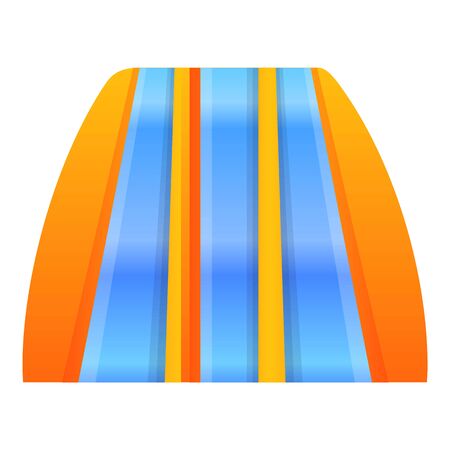 Multiple water slide icon. Cartoon of multiple water slide vector icon for web design isolated on white backgroundのイラスト素材
