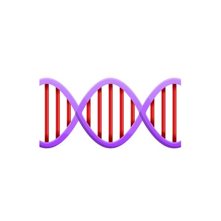 Dna molecule icon. Cartoon of dna molecule vector icon for web design isolated on white backgroundのイラスト素材