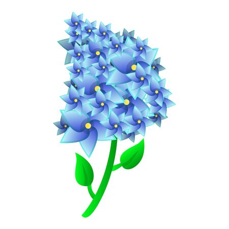 Lilac icon. Cartoon of lilac vector icon for web design isolated on white backgroundのイラスト素材