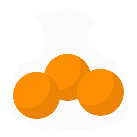 Fresh orange icon. Flat illustration of fresh orange vector icon for web designのイラスト素材