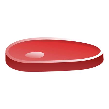 Fresh steak icon. Cartoon of fresh steak vector icon for web design isolated on white backgroundのイラスト素材
