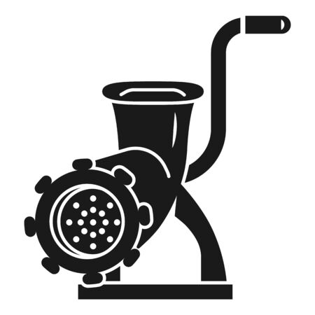 Kitchen meat grinder icon. Simple illustration of kitchen meat grinder vector icon for web design isolated on white backgroundのイラスト素材