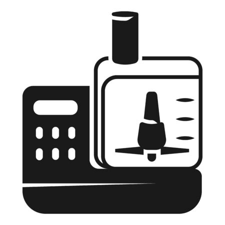 Digital food processor icon. Simple illustration of digital food processor vector icon for web design isolated on white backgroundのイラスト素材