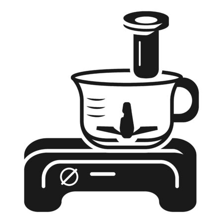 Food blender icon. Simple illustration of food blender vector icon for web design isolated on white backgroundのイラスト素材
