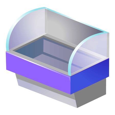 Refrigerator icon. Cartoon of refrigerator vector icon for web design isolated on white backgroundのイラスト素材