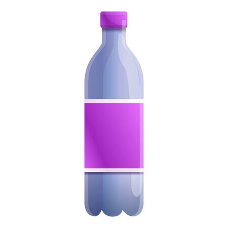 Used soda bottle icon. Cartoon of used soda bottle vector icon for web design isolated on white backgroundのイラスト素材