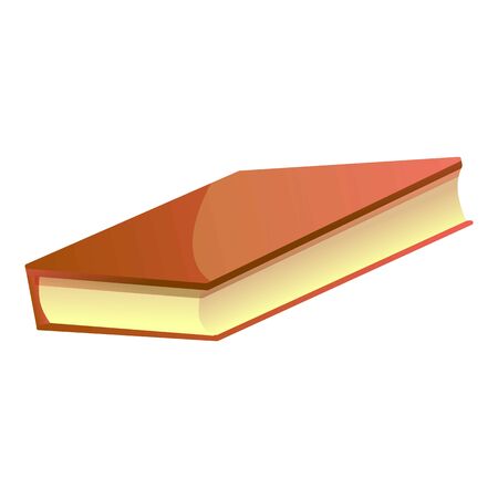 Garbage red book icon. Cartoon of garbage red book vector icon for web design isolated on white backgroundのイラスト素材