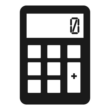 Money calculator icon. Simple illustration of money calculator icon for web design isolated on white backgroundの写真素材