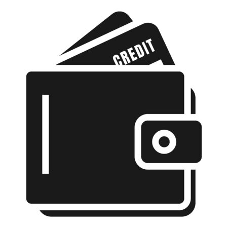 Wallet money icon. Simple illustration of wallet money icon for web design isolated on white backgroundの写真素材