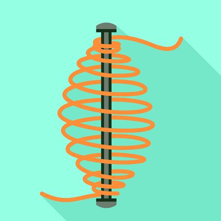 Cord wire icon. Flat illustration of cord wire vector icon for web designのイラスト素材