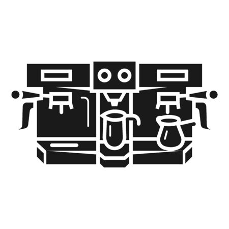 Restaurant coffee machine icon. Simple illustration of restaurant coffee machine icon for web design isolated on white backgroundの写真素材