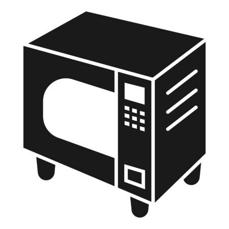 Microwave icon. Simple illustration of microwave icon for web design isolated on white backgroundの写真素材