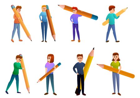Editor icons set. Cartoon set of editor vector icons for web designのイラスト素材